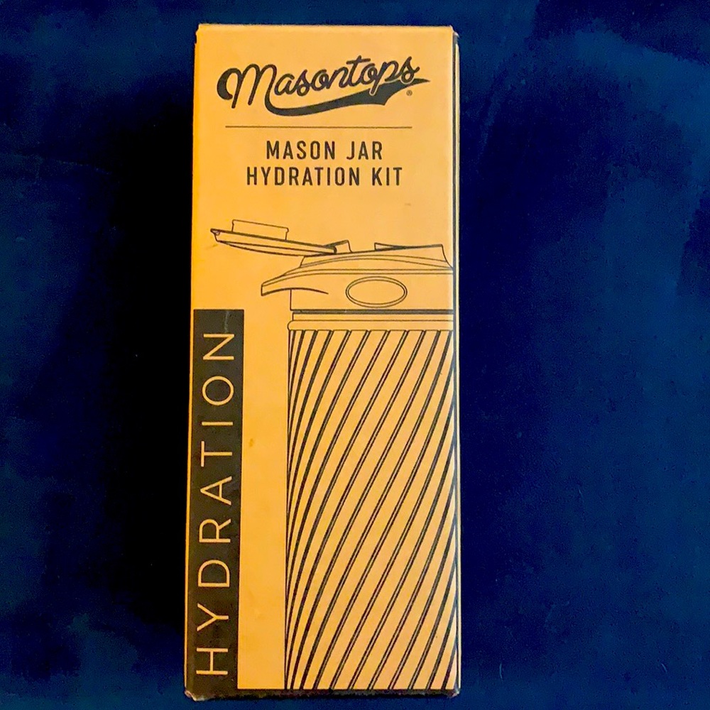 Masontops regular mouth mason jar water bottle set. Brand new. Turquoise.